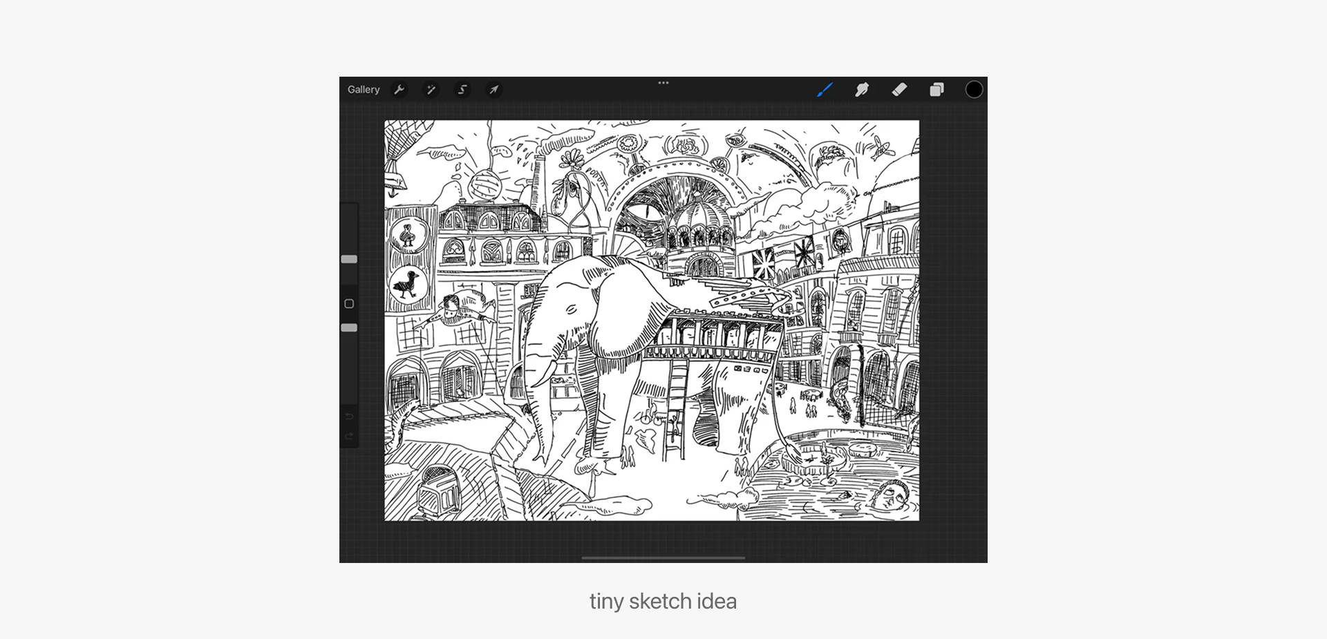 Through My Eyes ink pen drawing project hero image