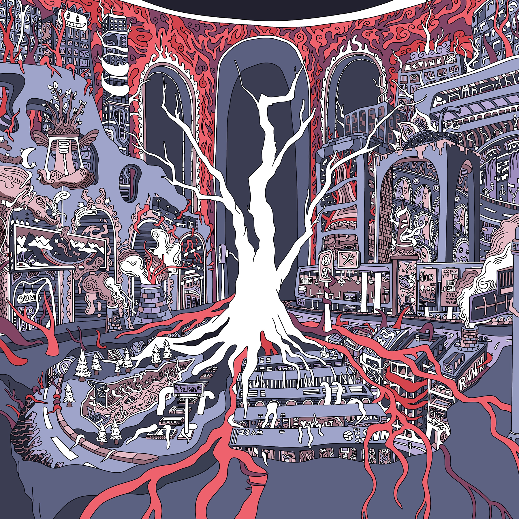 The Great Tree digital drawing project hero image